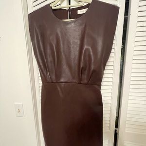 Bishop + Young Leather Brown Dress